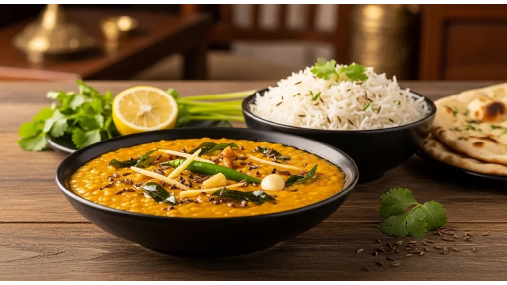 Dal Tadka with Jeera Rice_