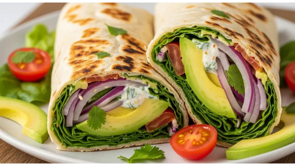 Avocado Roti Wrap
