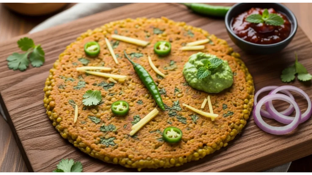 Moong Dal Chilla (Savory Lentil Pancakes)