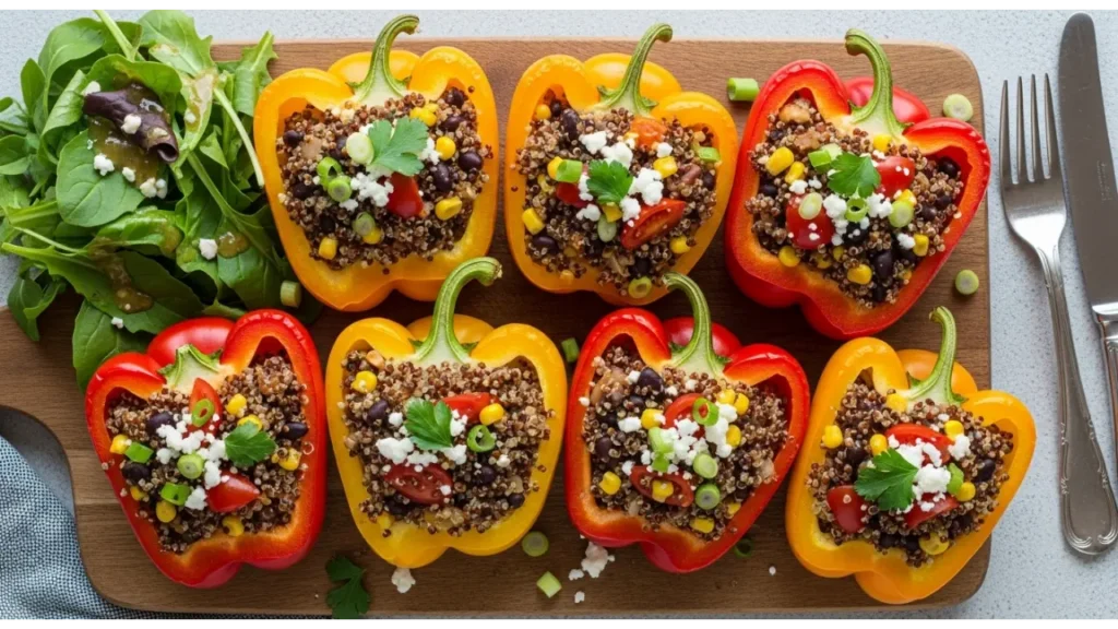 Stuffed Bell Peppers with Quinoa