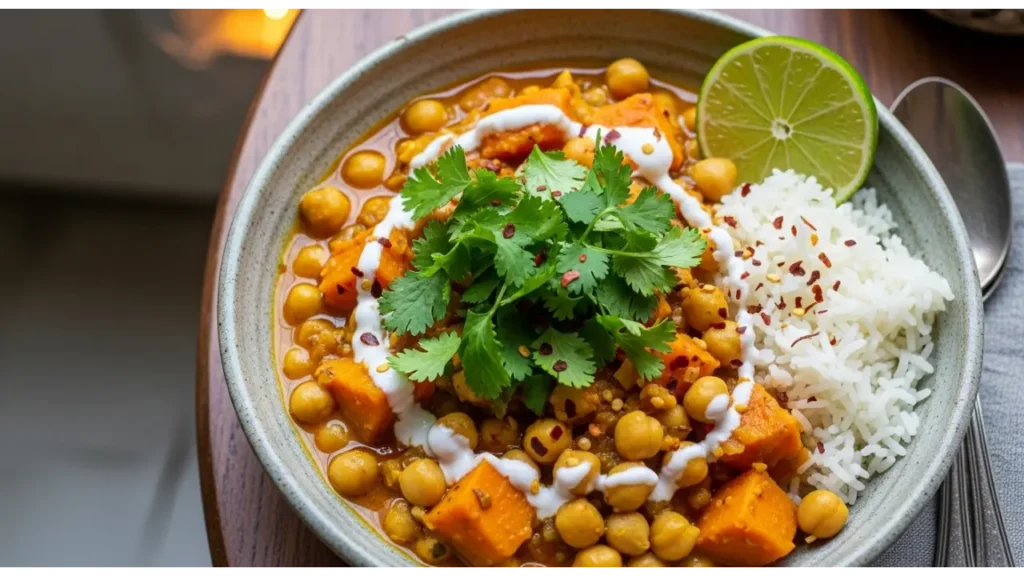 Sweet Potato & Chickpea Curry