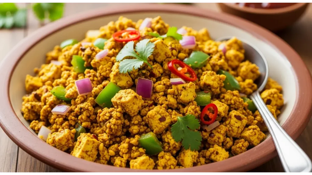 Tofu Bhurji (Vegan Scrambled Tofu)