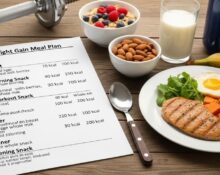 gym diet plan for weight gain
