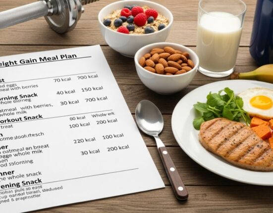 gym diet plan for weight gain