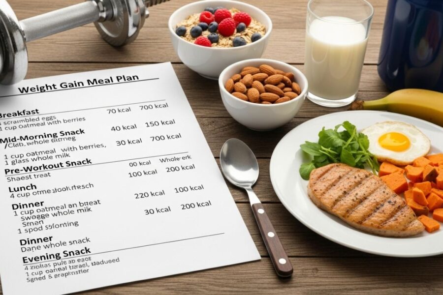 gym diet plan for weight gain