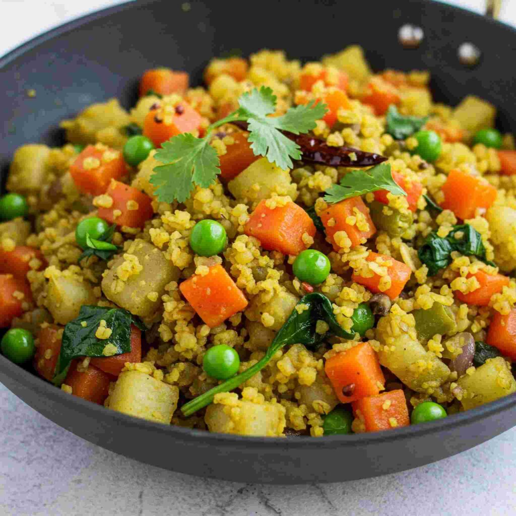 10. Vegetable Oats Upma