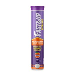 Fast&Up Daily Multivitamins (20-Day Pack, Tasty Orange Flavor) 21 Fast-Acting Vitamins & Minerals